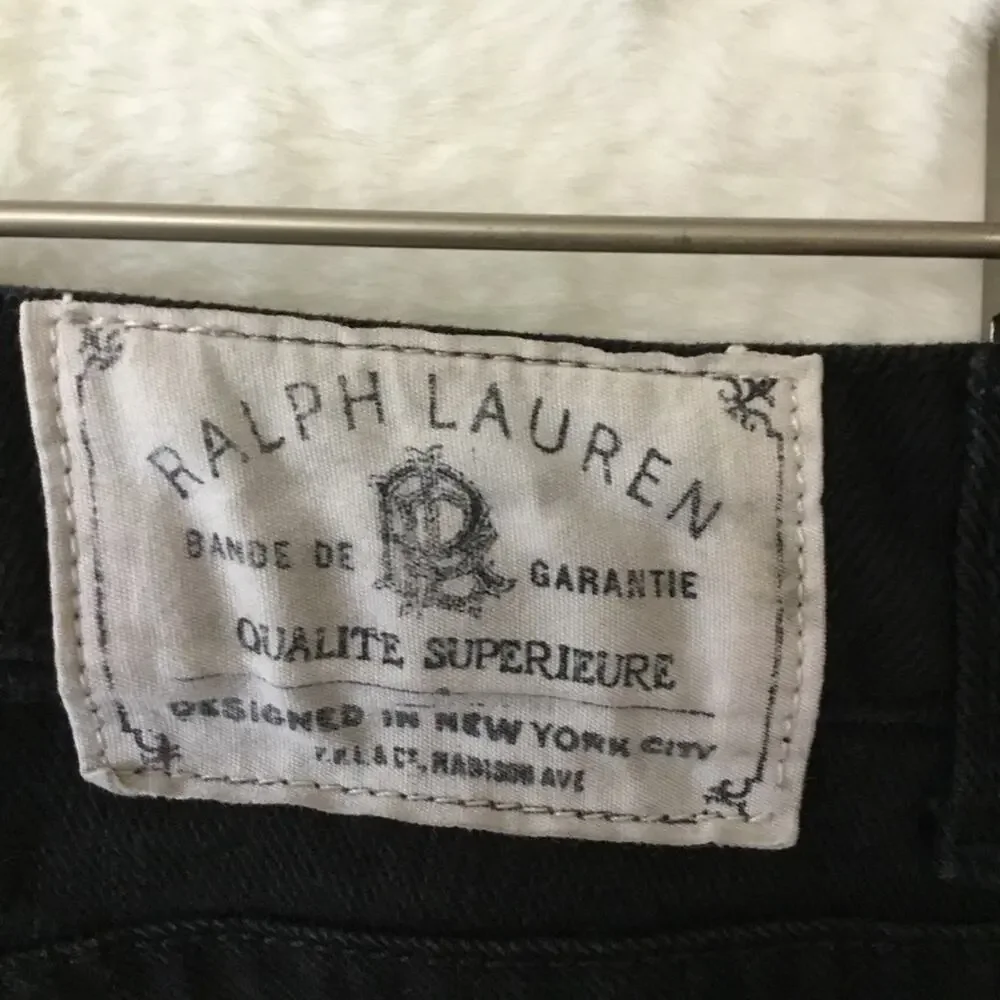 Ralph Lauren Girl Black Straight Leg Jeans